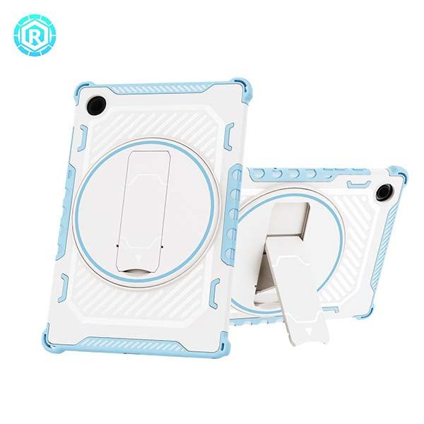 ROISKIN For Samsung Tablet Case With 360º Rotating Kickstand & Shoulder Belt, Airbag Protection Cover